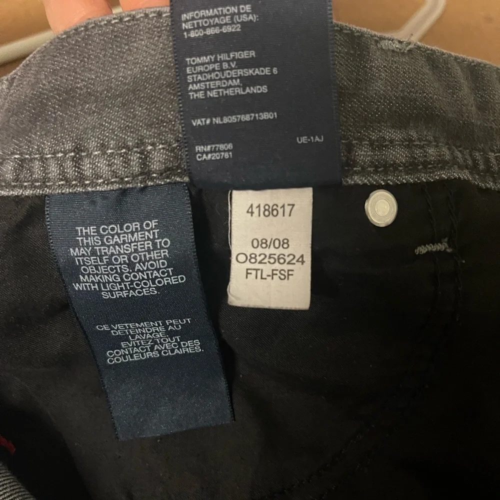 Black Denim Bermuda Cutoffs Size 12